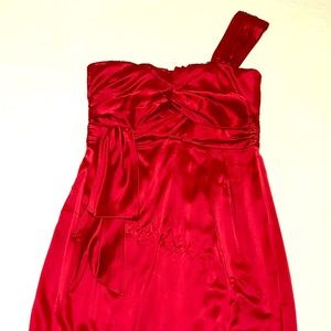 Antonio Melani super luxurious silky red dress
